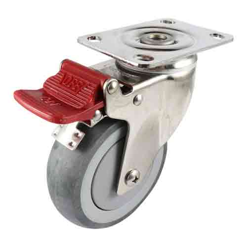 100mm Grey Rubber G7 Series Castors 100kg