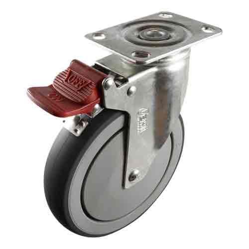 150mm Grey Rubber G7 Series Castors 120kg
