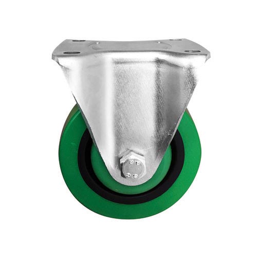 80mm Green Reflex Rubber I3 Series Castor