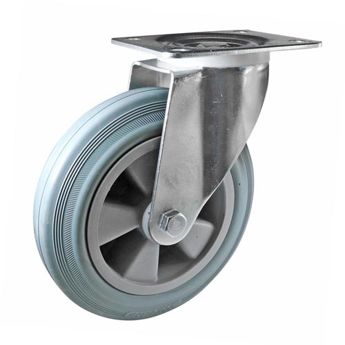200mm Grey Rubber I4 Series Castors 200kg