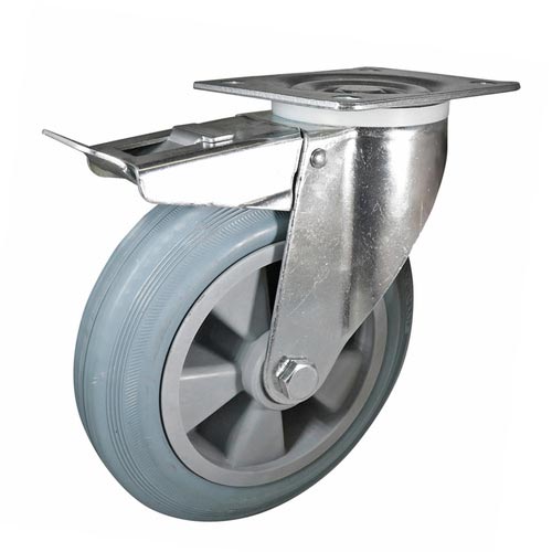 200mm Grey Rubber I4 Series Castors 200kg