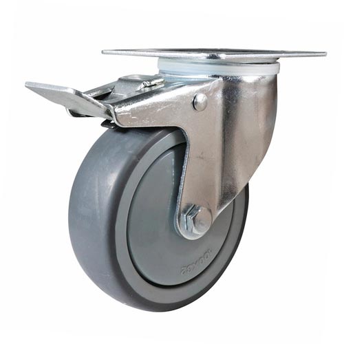 100mm Grey Rubber I4 Series Castors 100kg