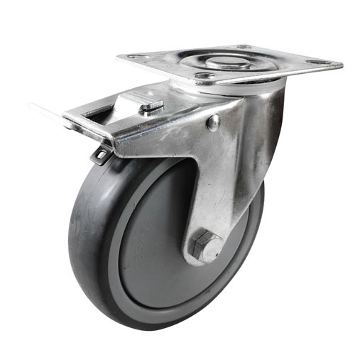 125mm Grey Rubber I4 Series Castors 100kg