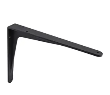 BRACKET CAST ALUMINIUM BLACK 240x190mm