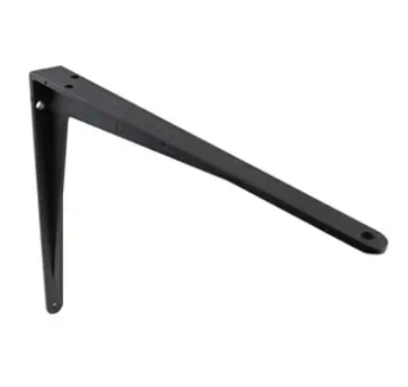 BRACKET CAST ALUMINIUM BLACK 400x350mm