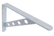 BRACKET CIRCLED STAYED WHITE 250X195X30X4MM
