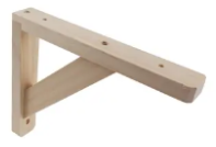 ANGLE BRACKET PINE RAW FIN 170X210X30X15MM