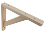 ANGLE BRACKET PINE RAW FIN 230X260X30X15MM