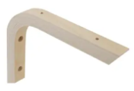 ANGLE BRACKET PLYWOOD RAW 125X150X19X15MM
