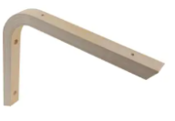 ANGLE BRACKET PLYWOOD RAW 175X200X19X15MM