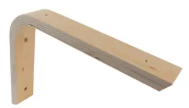 ANGLE BRACKET PLYWOOD RAW 190X240X40X15MM