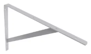 STRAIGHT STAYED BRACKET - WHITE 400x350x25x3.5mm