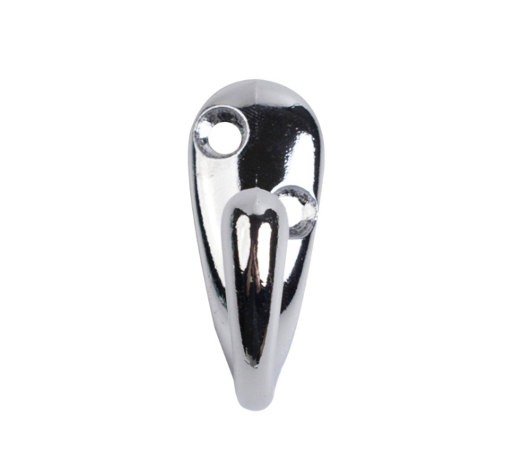 Single Robe Hook Polished Chrome PK2