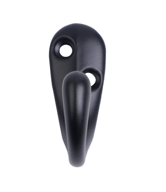 Single Robe Hook Black PK2