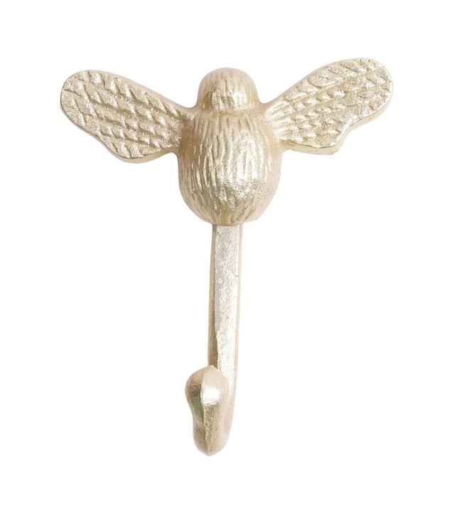 Bumble Bee Hook - Brushed Brass