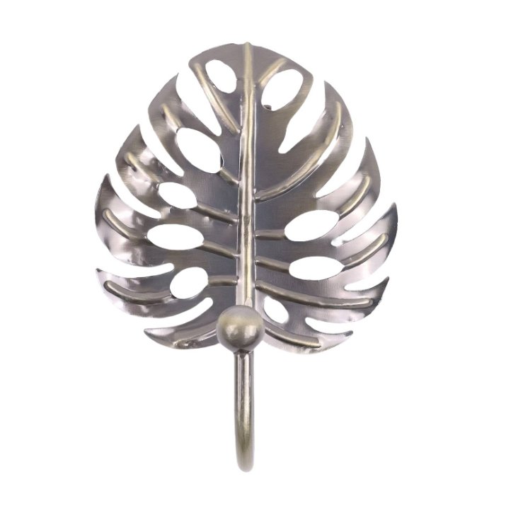 Small Leaf Hook - Antique Brass