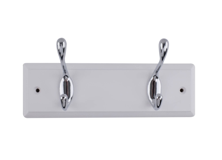 Hookrail - White w/ Chrome HD H&C 2 FSC100%