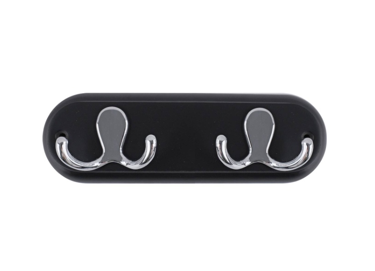 Hookrail - Black w/ Chrome Double Robe 2 FSC100%