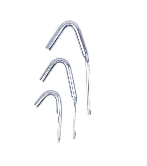 Galvanised Steel Hooks - Small Assorted PK6