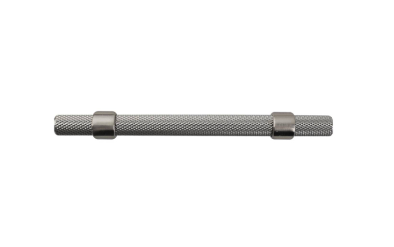 T Bar Handle 96mm Knurled Satin Pk2