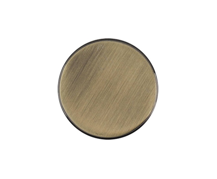 Large Cabinet Knob Knurled Antiques Brass Pk2