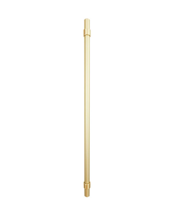 T Bar Handle 320mm Smooth Brushed Brass Pk2