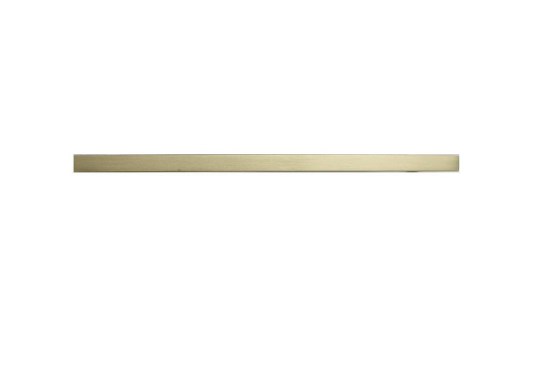T Bar Handle 224mm Square Brushed Brass Pk2