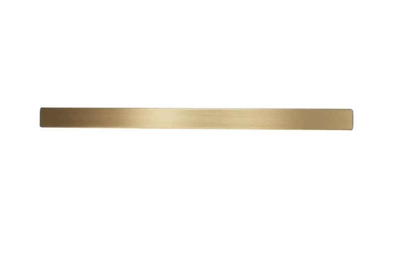 T Bar Handle 128mm Square Brushed Brass Pk2