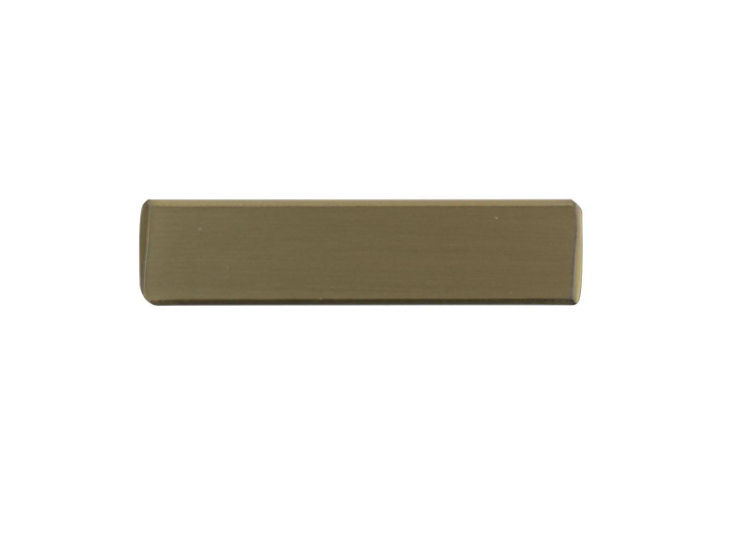 T Handle Square Brushed Brass PK2