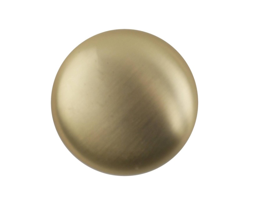 Smooth Slim Knob 32mm Brushed Brass x2