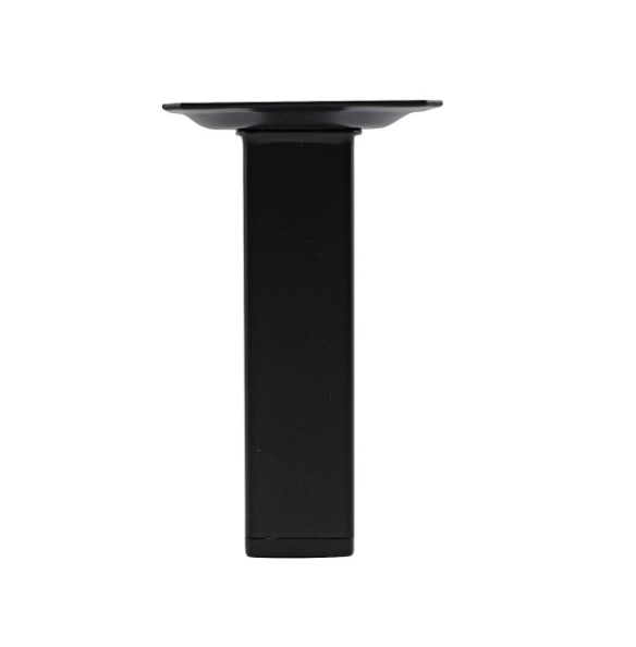 25X25MM SQUARE TUBE 100MM TABLE LEG BLACK
