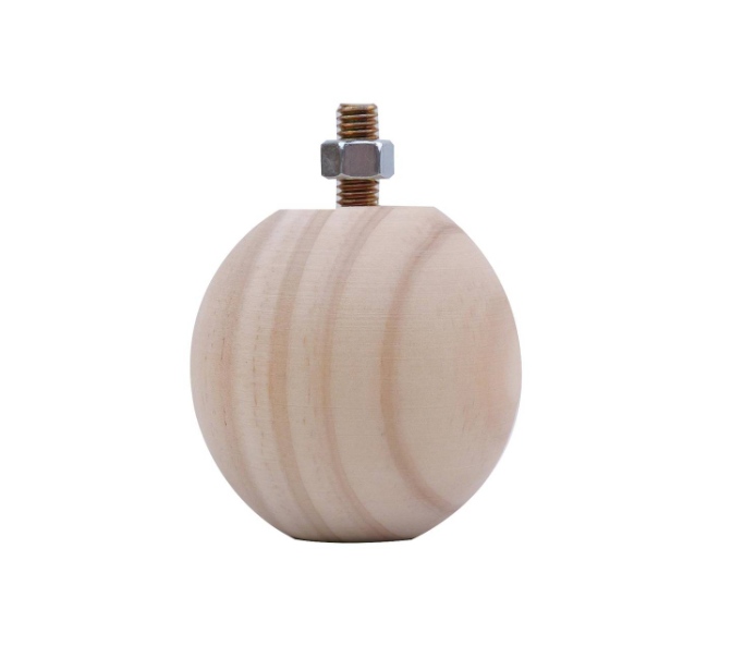 70MM(D) X 70MM(H) ROUND PINE RUBBER LEGS 1PK