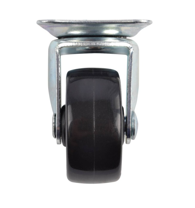 Castor Black Polypropylene Swiv/Plate 40mm PK4