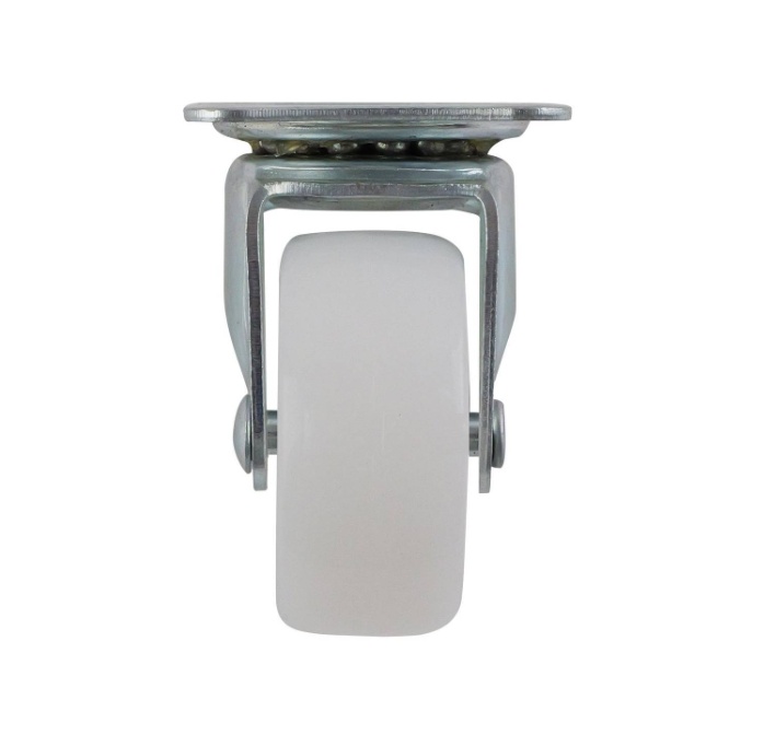 Castor White Polypropylene Swiv/Plate 50mm
