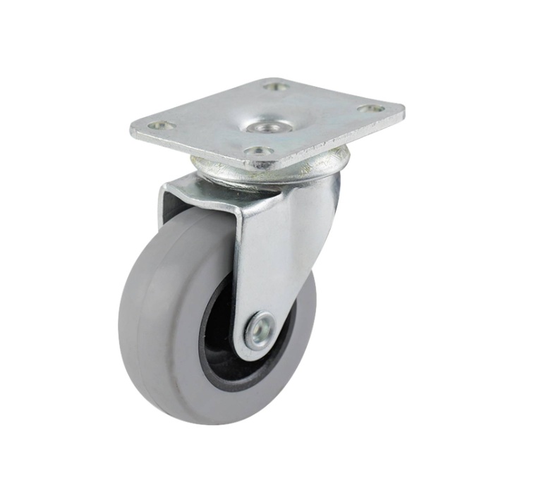 Castor Grey TPR Swiv/Plate 50mm