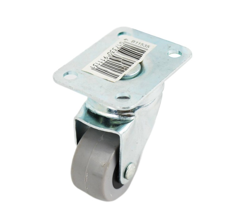 CASTOR SWVL PLATE D30 20KG - GREY RUBBER
