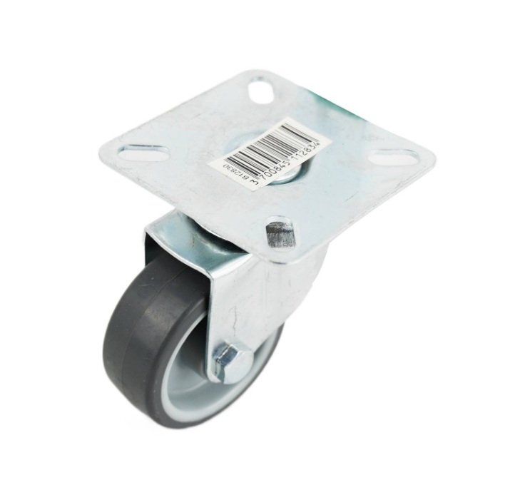 CASTOR SWIVEL PLATE Polypropylene CORE D50 35KG - TPR