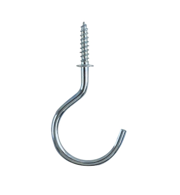 Cups Hooks Shouldered 50mm Zinc Plated PK3