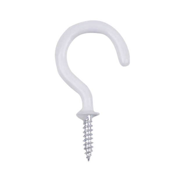 Cups Hooks Shouldered 31mm White PK4