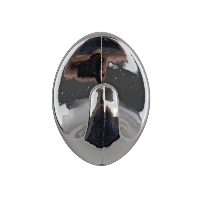 Self Adhesive Hooks - Oval 60x40mm Chrome PK2