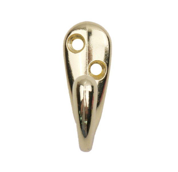 Robe Hook Brass Plated PK1
