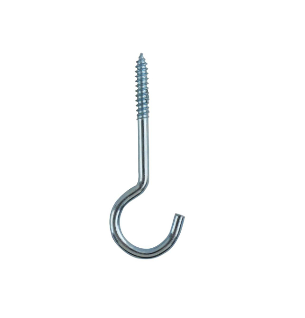 Screw Hooks 60mm Zinc Plated PK2