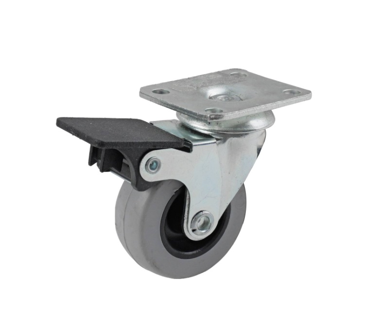 - Heavy Duty Brake Swivel TPR 50mm, 40kg