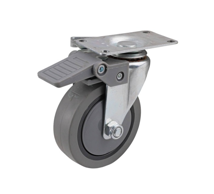 - Heavy Duty Castor Black Rubber Swivel 76mm, 45kg