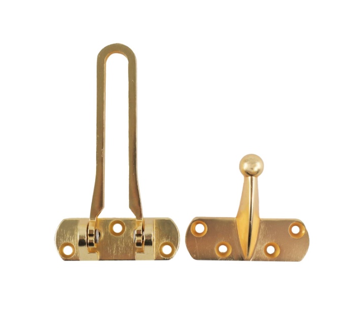 Door Guard 100mm Polished Brass PK1