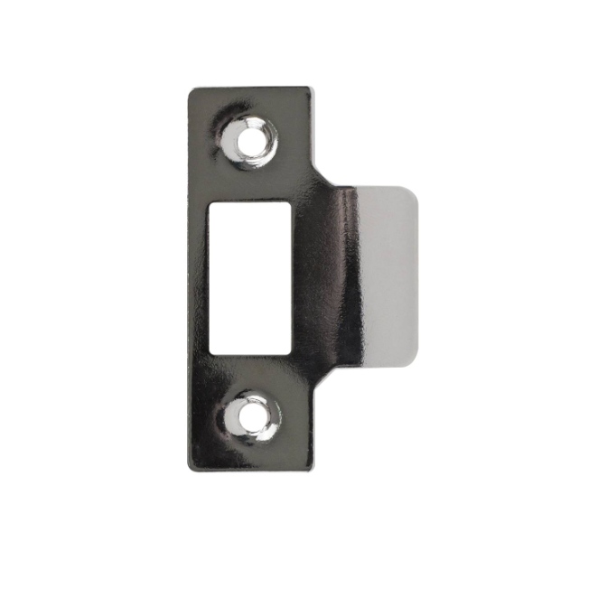 Mortice Latch Strike Plate Satin Nickel PK1