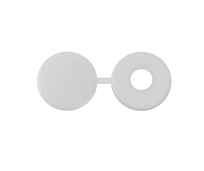 SCREW COVER CAPS - NO.8-10 WHITE