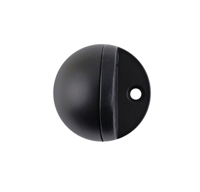 Door Stop Low Rise Black PK1