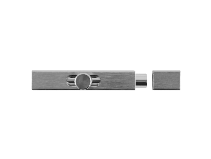 Modern Thin Door Bolt 75mm Satin Nickel PK1