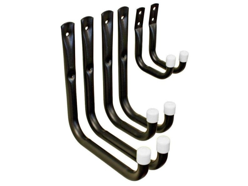 Heavy Duty Steel Garage Storage / Utility Hooks, 6 Pack